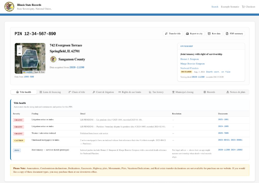 PIN overview and title health